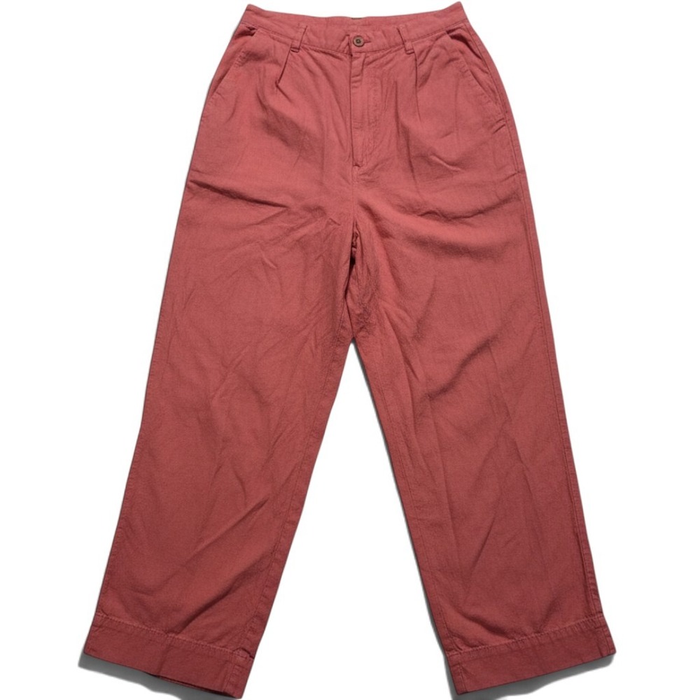 Free People Sample Coral Pink Boho Airy Coastal Wide Leg Pleated Pants Small